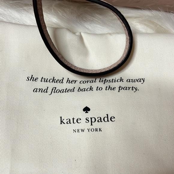 KATE SPADE OSTRICH EMBOSSED BALLET PINK CROSSBODY BAG - Picture 14 of 14